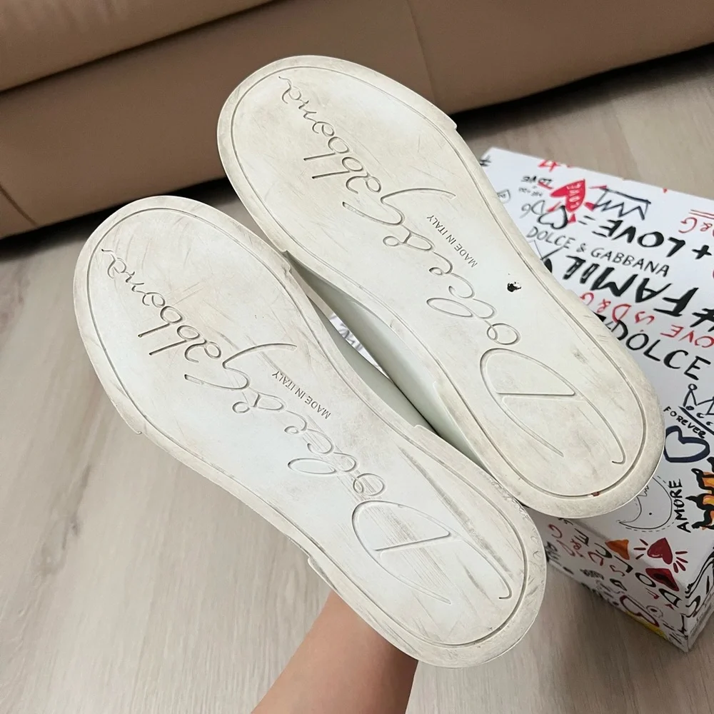 Dolce & Gabbana Portofino Sneakers white gold pearl - Picture 11 of 12